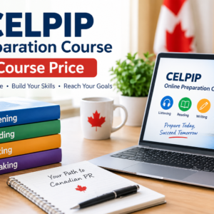 CELPIP course price and online preparation course for listening, reading, writing, and speaking